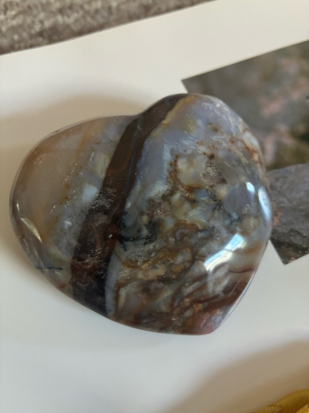 🔮 4 Piece Crystal Gift Box - Orca Agate, Golden Healer, Amethyst, Merkaba ⚡️ - Picture 12 of 13